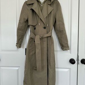 Avec Les Filles Quilted Beige Jacket